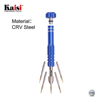 Kaisi Cell Phone Repair 5 in 1 Precision Screwdriver Bit Tool Set For Mobile Repairing