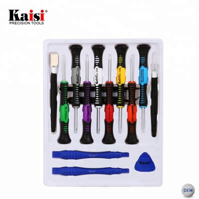 Kaisi 2408 multifunctional precision 16 in 1 cell phone repair opening tools screwdriver tool set