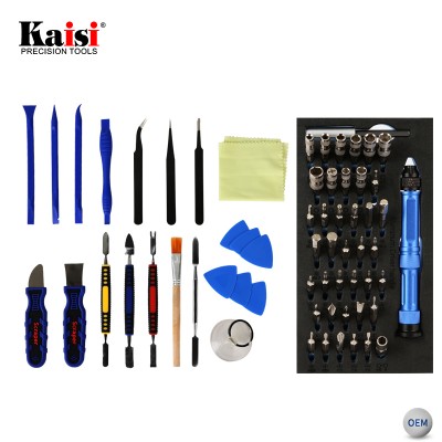 Kaisi Multifunctional Screwdriver Tool Set Opening Pry Tool Repair Disassemble Kit with Tweezers for iPhone Android