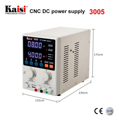 KAISI 3005 CNC  DC Mobile Phone Repair Tools 30V 5A Output Digital Variable DC Power Supply