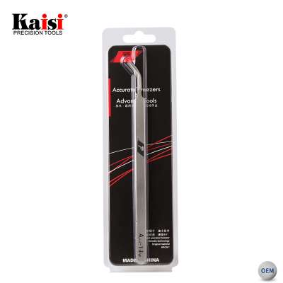 Kaisi Precision Curved Tips Stainless Steel Tweezers For Mobile Computer Repair Tools