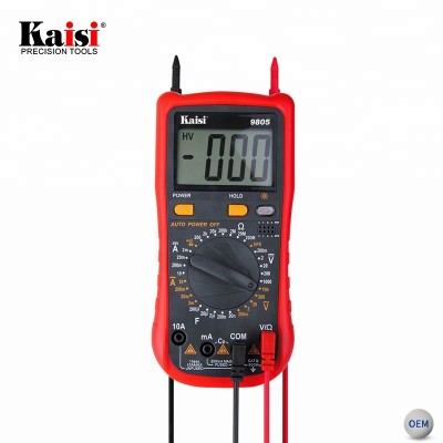 Kaisi 9805 phone repair tools fully protected LCD display pocket digital multimeter